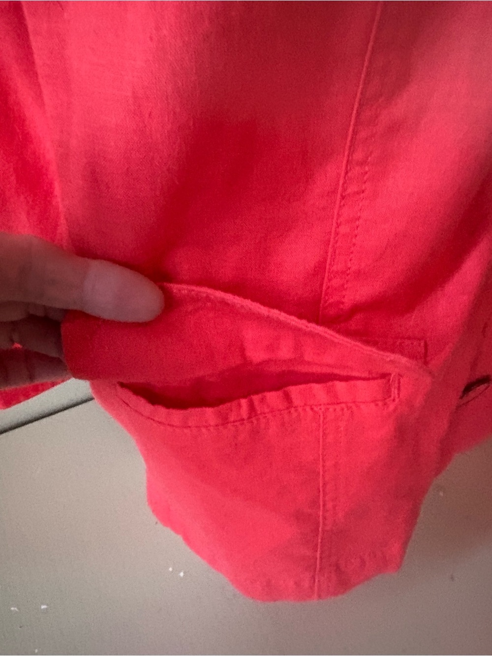Northern Reflections Women’s coral button up jacket linen cotton Sz L - Picture 8 of 11